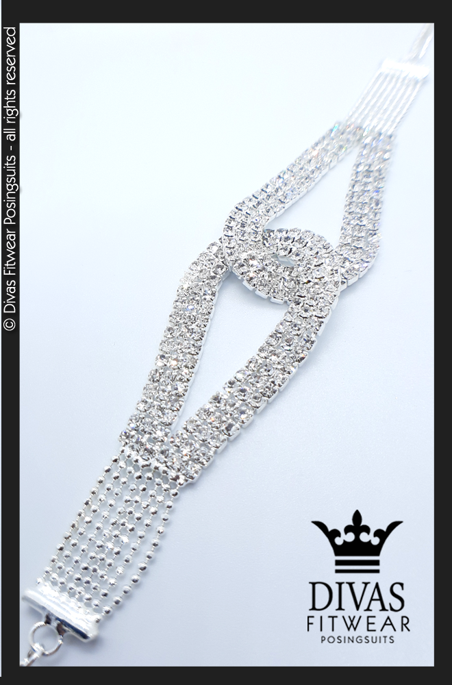 Divas Fitwear Clamp Bracelet 'Heart'