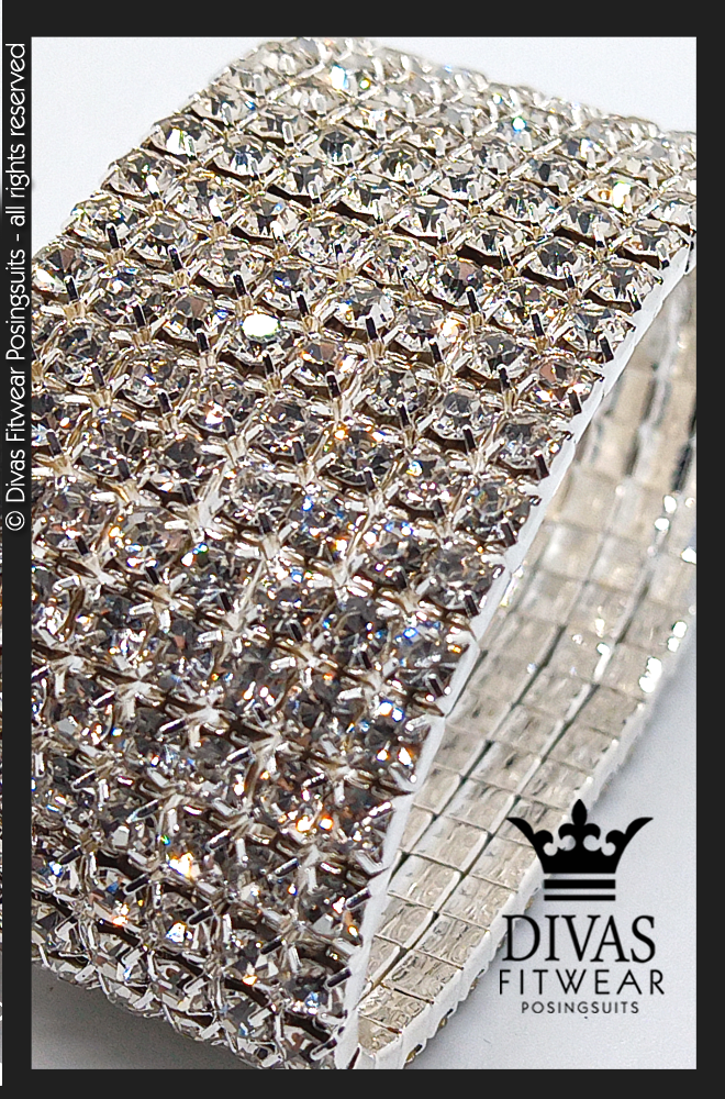 Divas Fitwear Elastic Cuff Bracelet - 8 row