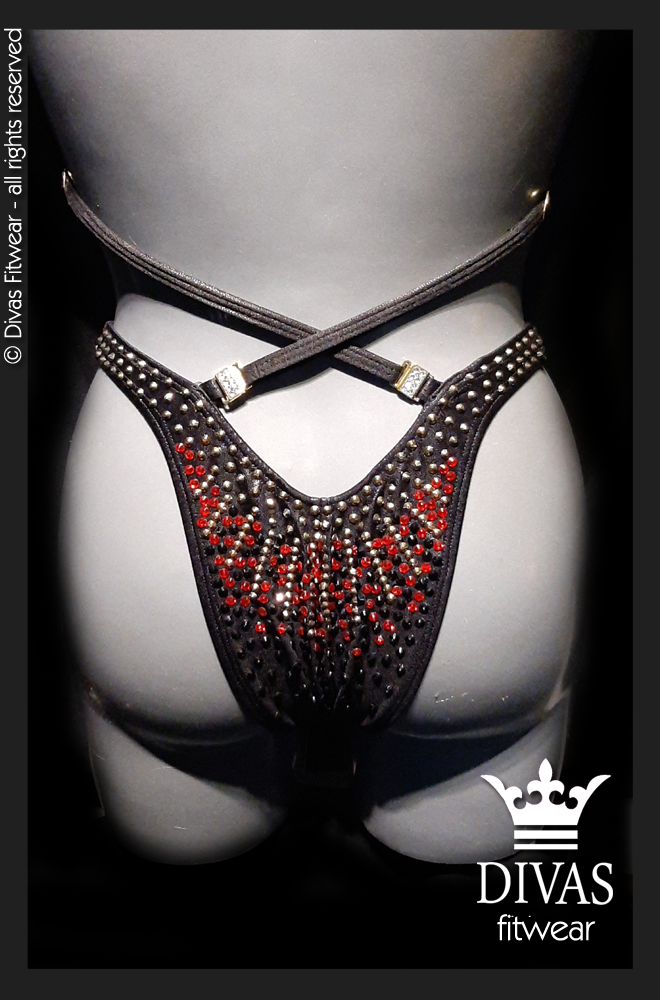 RENTAL Cross Back Figure Suit 'Fay'