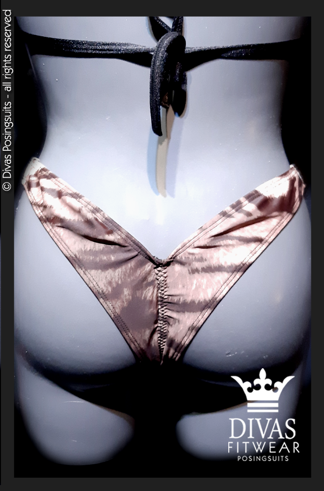 PRACTICE Cross Back Figure Suit 'Tiger Tiger'