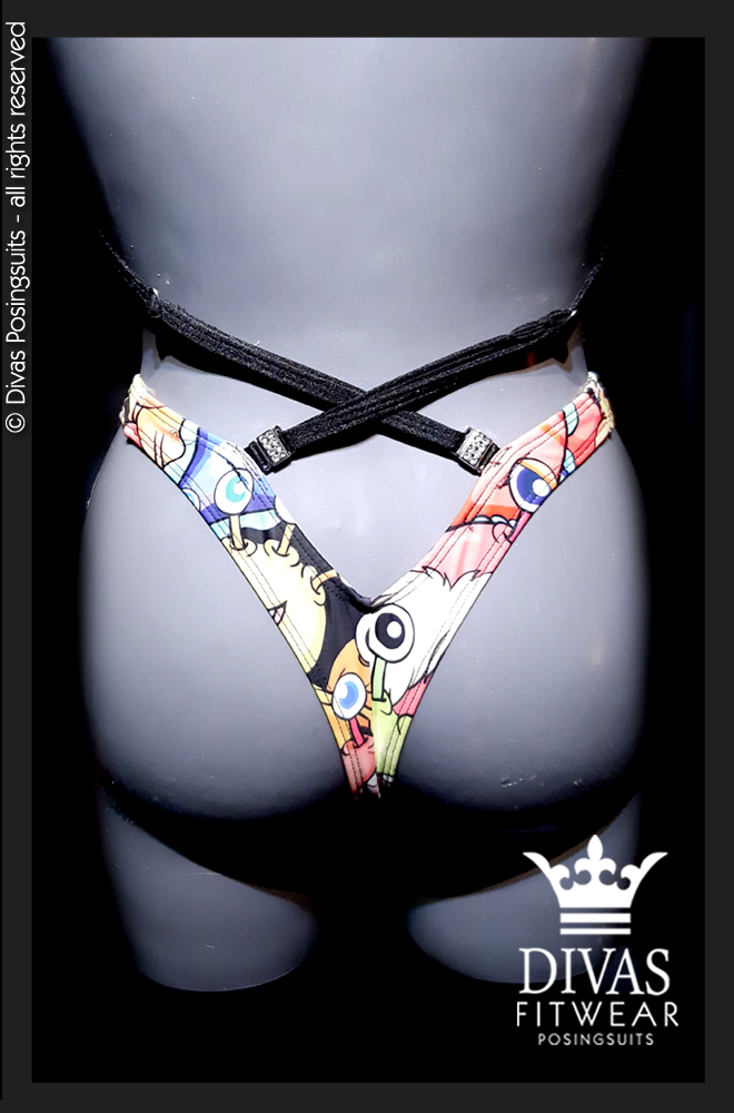 PRACTICE Cross Back Figure Suit 'Little Monsters'