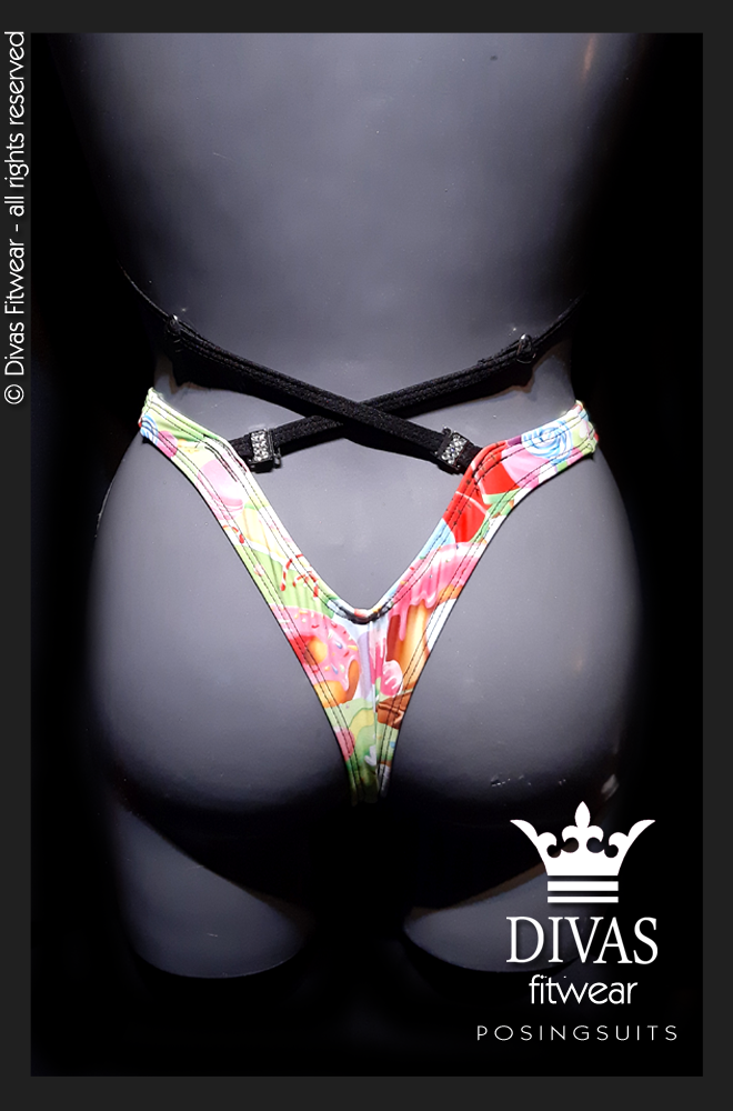 PRACTICE Cross Back Figure Suit ' Candy Land'