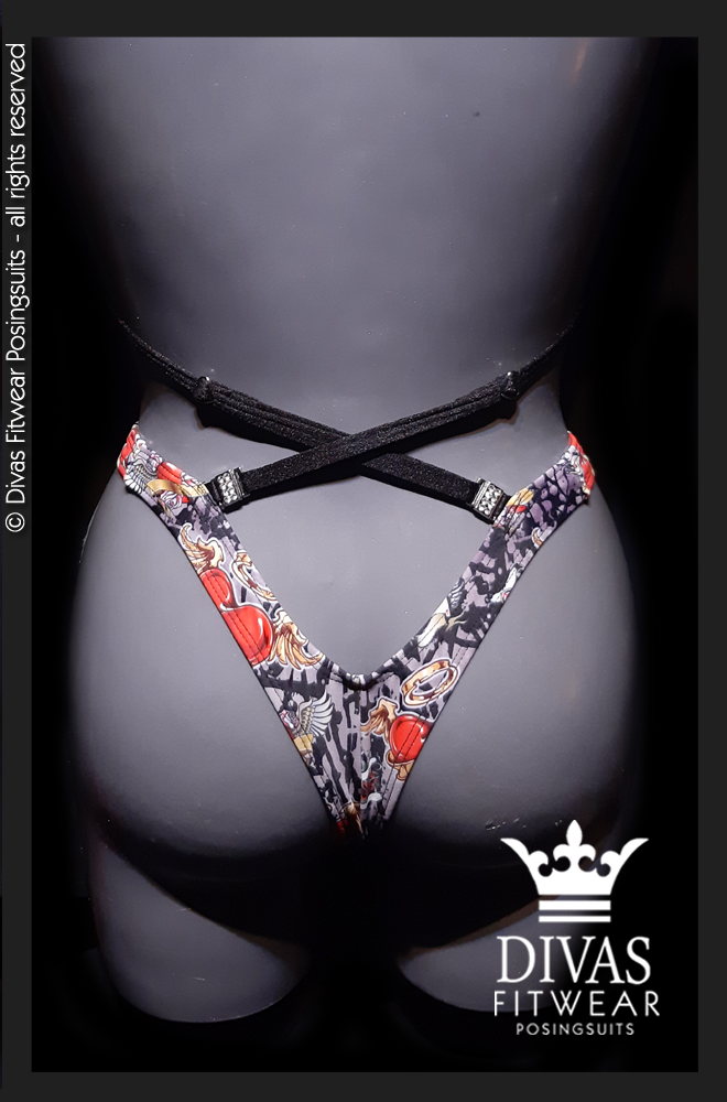 PRACTICE Cross Back Figure Suit ' Retro Punk'