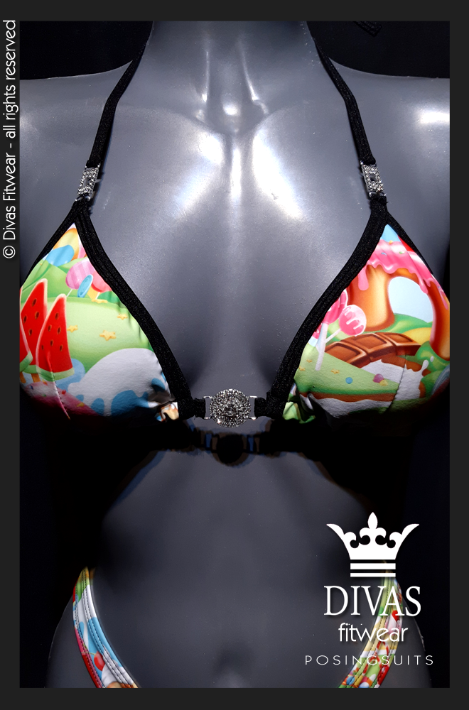 PRACTICE Cross Back Figure Suit ' Candy Land'