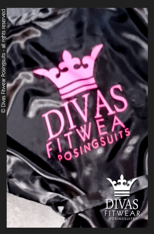 Satin Personalised Backstage Robe - Black/Pink