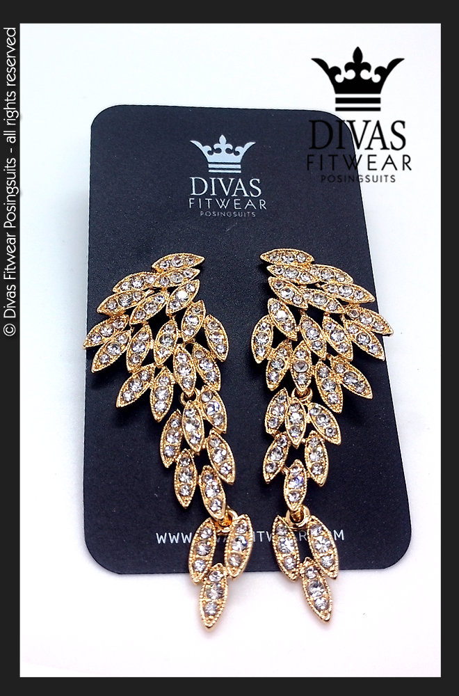 Medium Drop Earrings ' Wings´ - gold