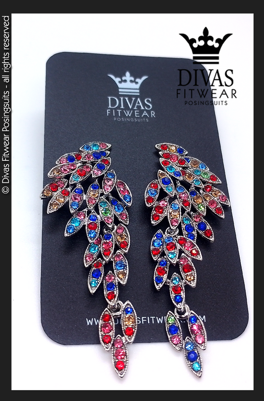 Medium Drop Earrings ' Wings´ - multi colour