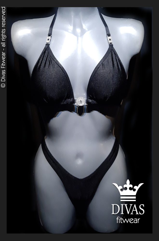 PRACTICE Cross Back Figure Suit  'Black'