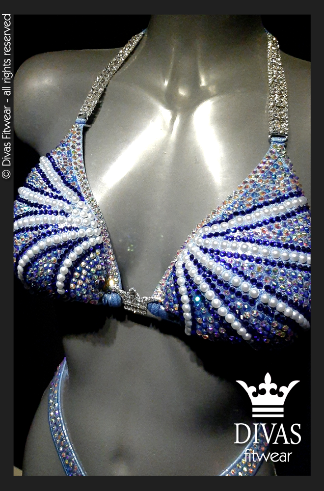 RENTAL Cross Back Figure  Suit  'Ice Queen' 